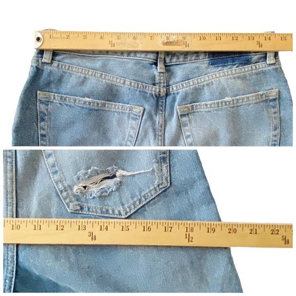 Zara high waist jeans with floral gems, size 6, cropped length‎ - Picture 13 of 13